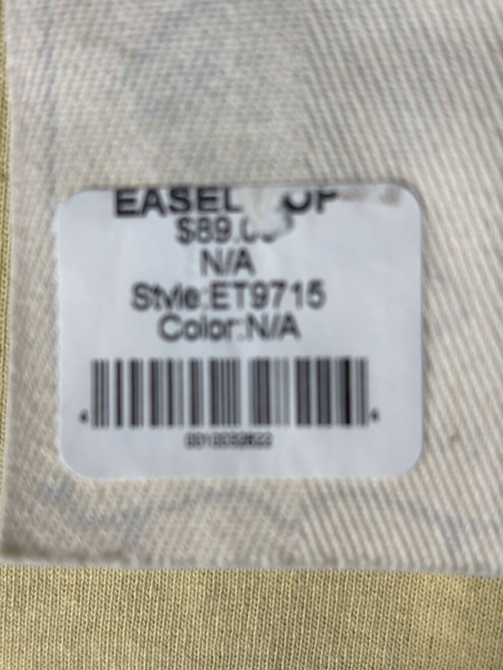 Easel Butter Yellow Short Sleeve Tunic Top With Plaid Ruffle Details Size S - Picture 7 of 9
